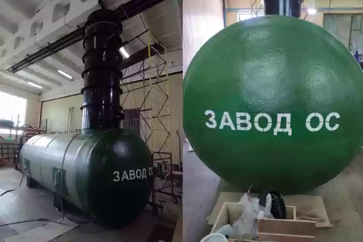 Резервуар стеклопластиковый для накопления сред